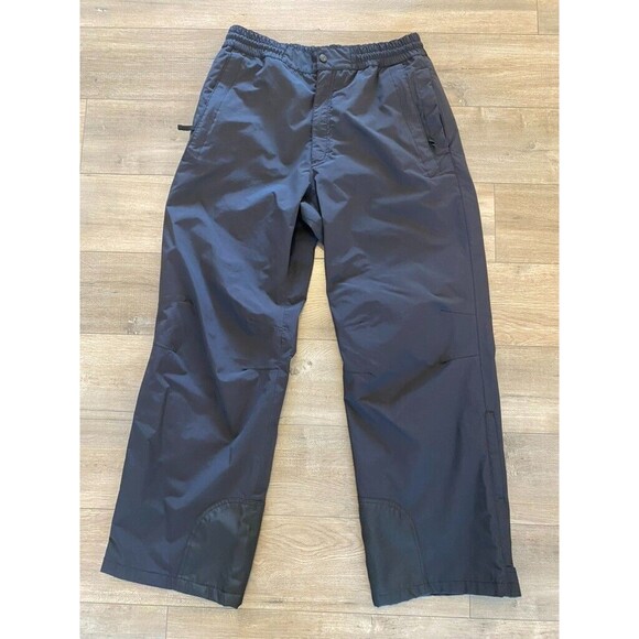 5.11 Tactical Rain Pants Mens L Black Lined Waterproof Nylon Softshell